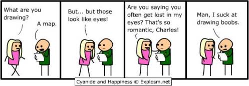 cyanide and happiness - drawing boobs